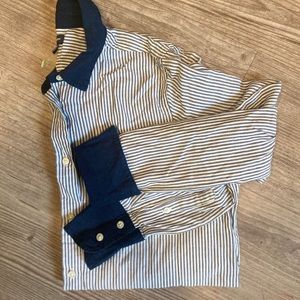 J. Crew Jeans long sleeved striped button down